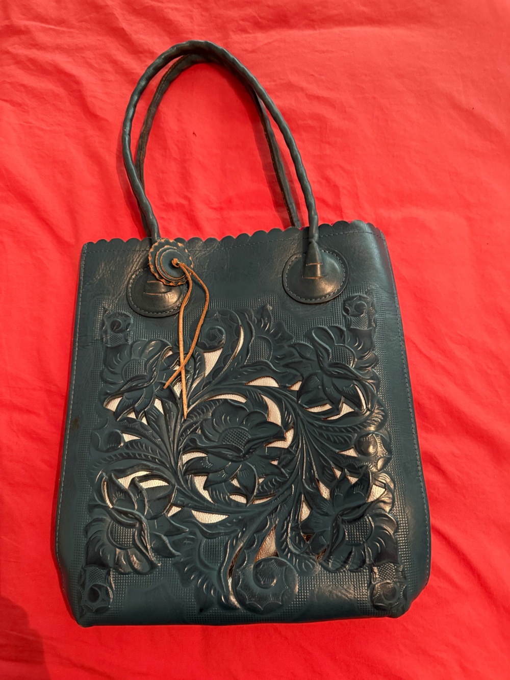 Patricia Nash Adeline Tote- Burnished cutout tooled leather tote.
